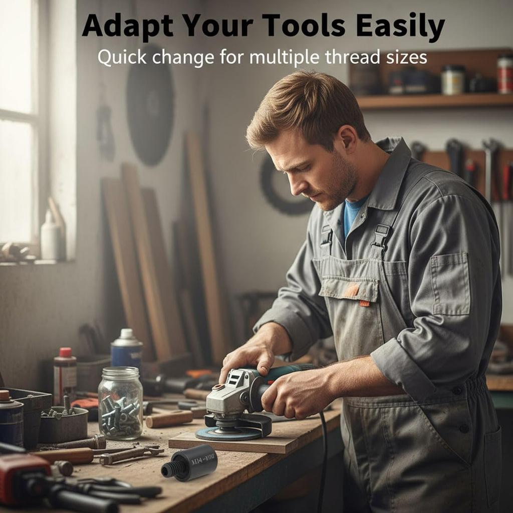 Angle Grinder Adapter Converter M10 M14 5/8-11 Thread Converter Adapte Arbor Connector For Polishing Pad Saw Blade Hole Saw Tool