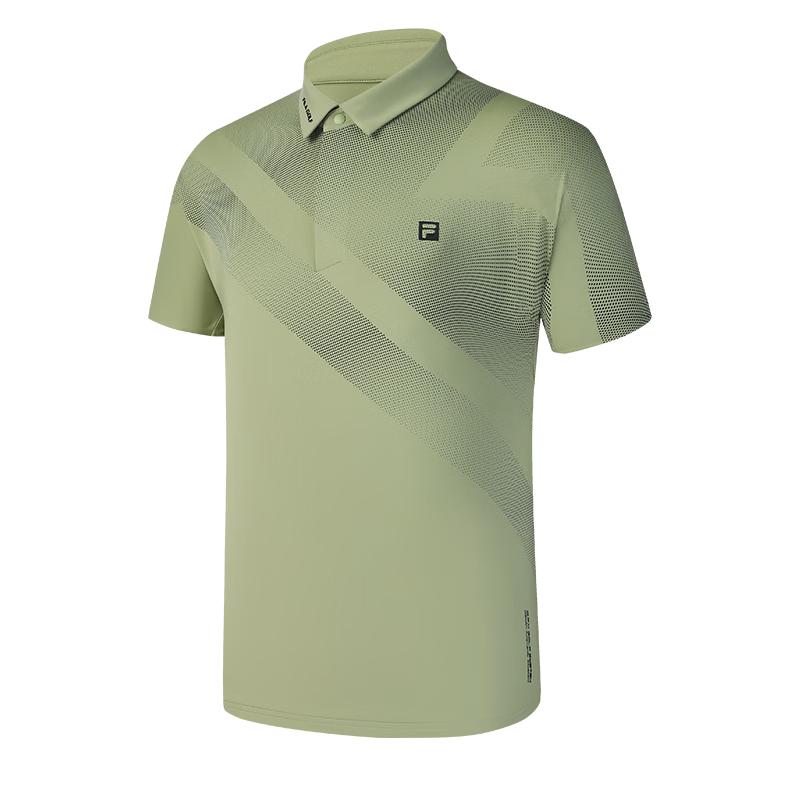 

FILA Men s Knitted Short Sleeve Golf Polo Shirt L