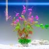 4PCS Realistic Plant Fishtanks Decoration Artificial Green Plant with Base for Home Use Aquariums Landscaping Accessories