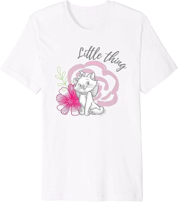 The Aristocats Marie Little Thing Flowers White TShirt S