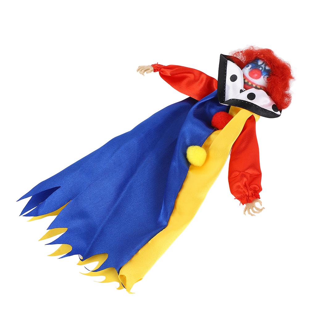 Halloween Clown Doll Scary Eerie Clown Doll Decoration Hanging Clown Doll Ornament for Horror Themed Activities