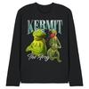 The Muppets Unisex Adult Kermit Homage Ringspun Cotton Long-Sleeved T-Shirt