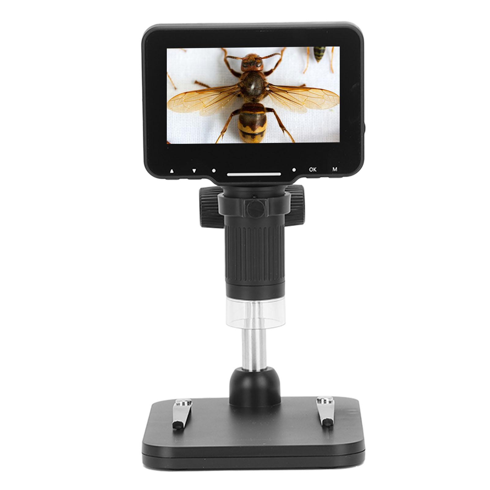 

4.3-дюймовый HD LCD Цифровой USB-микроскоп 1000-кратное увеличение Электронный микроскоп Микроскоп для монет