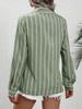 Sommer Übergroßes Gestreiftes Hemd für Damen Langarm