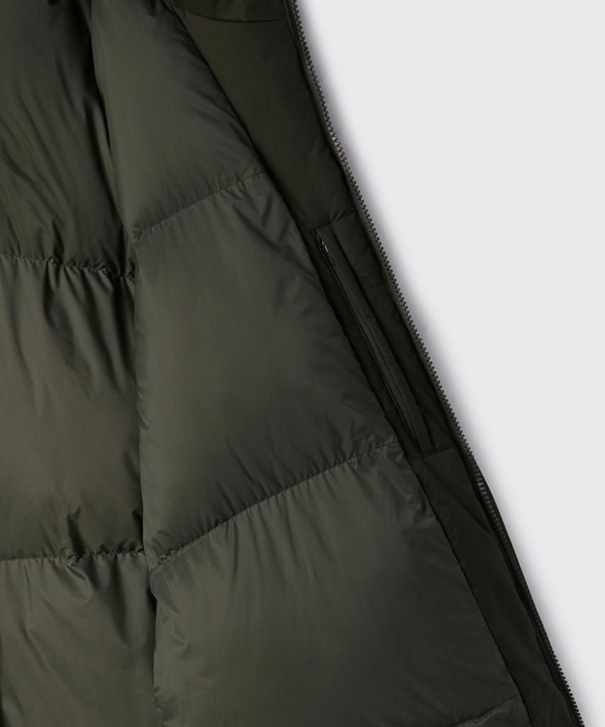 Musinsa Standard Non-Quilted Hooded Padded Jacket [Khaki]