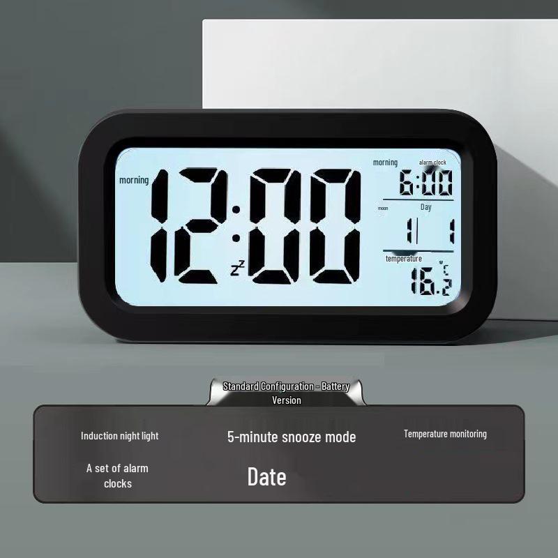 Smart Multi-functional Desktop Alarm Clock with Mute Mode and Long Battery Life