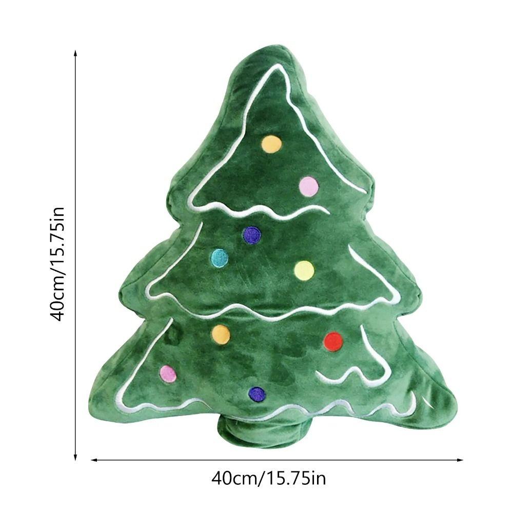 Skin-friendly Christmas Day Decorative Pillow Soft Christmas Tree Plush Toy  Birthday