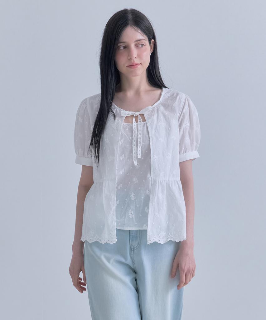 Mejongleuhaleu Edel Lace Blouse (Sleeveless Set) 1 Color