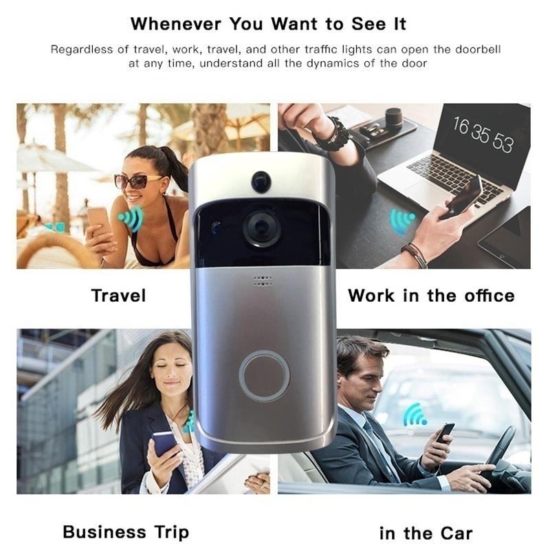 Buy 1080P HD WiFi Smart Wireless Visual Intercom Video DoorBell ...