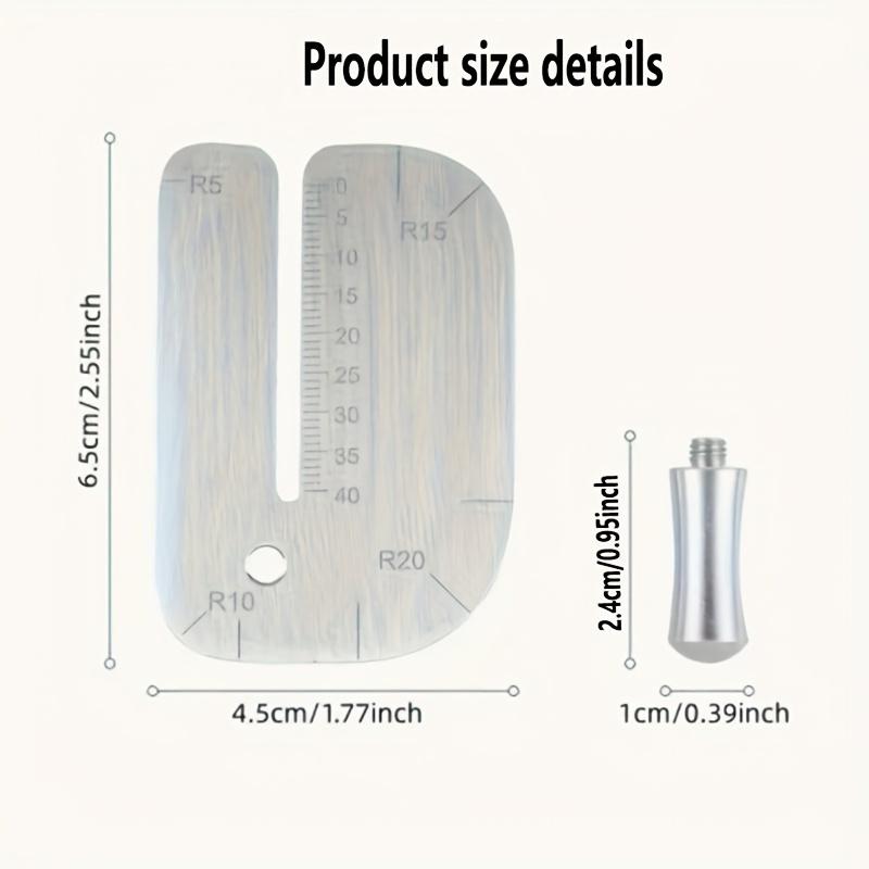 Stainless Steel Leather Crafting Tool - Sewing and Punching Guide Board, Prevents Deformation, Perfect for DIY Sewing and Cutting