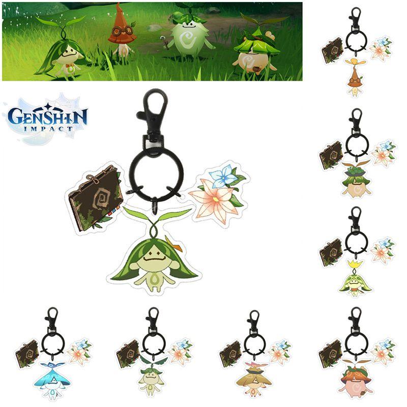 Genshin Impact Aranara Acrylic Keychain Fashionable Double Sided Printing Cartoon Character Keyring Bag Pendant