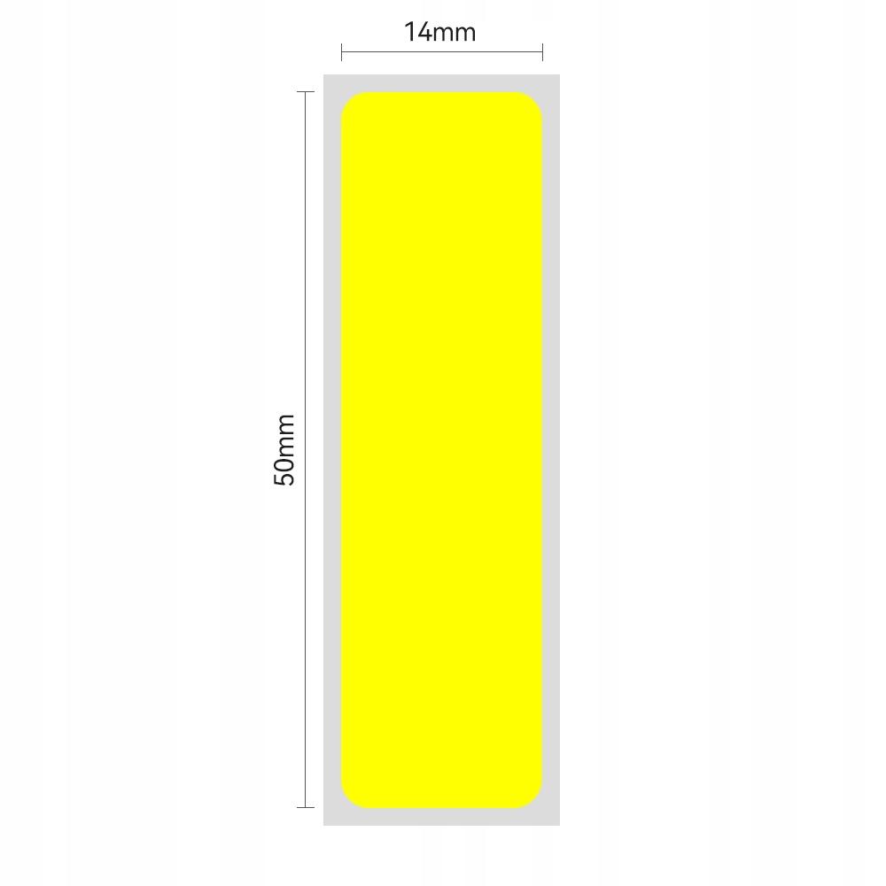 Niimbot Etiketten Aufkleber Etiketten 14x50mm 125Stk Gelb Für B18