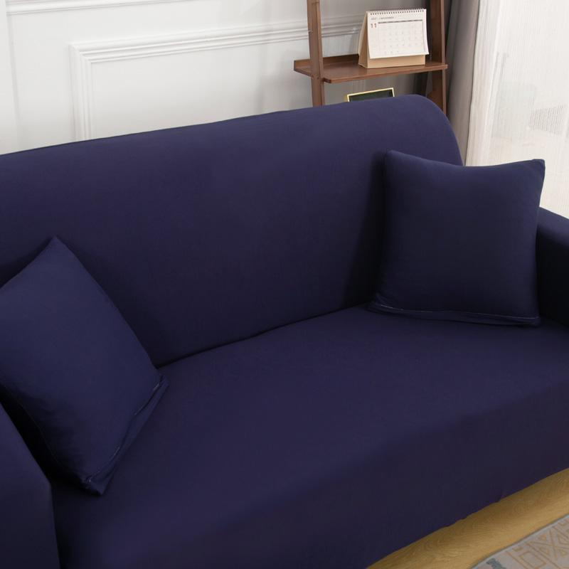 Solid Color Elastic Sofa Covers for Living Room Spandex Sectional Corner Sofa Slipcovers Couch Chair Cover Funda De Sofá