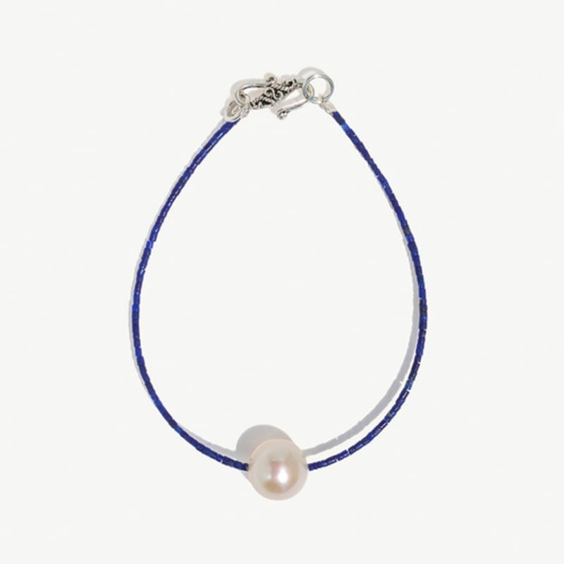 

BND Essential pearl bracelet_Lapis Lazuli L (about 19cm)