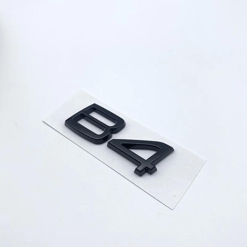 ABS Letters Numbers Emblem B4 B5 T4 T5 T6 T8 Trunk Lid Badge Decal Car Sticker for Volvo V60 Glossy Black Chrome