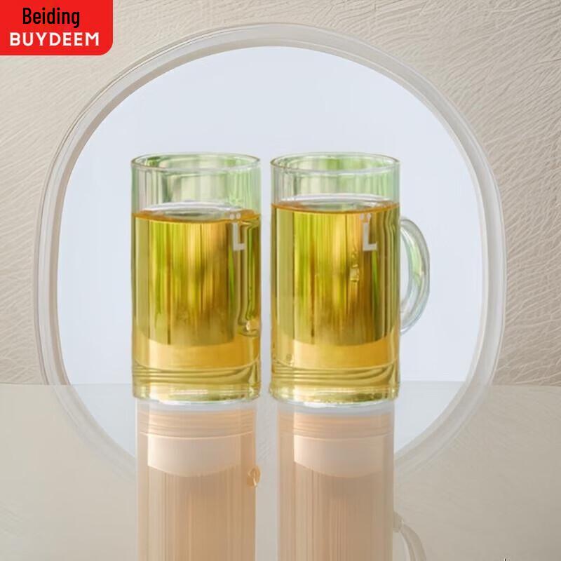 Buydeem Double-Walled High Borosilicate Glass L-Cups, 150ml (Set of 2)