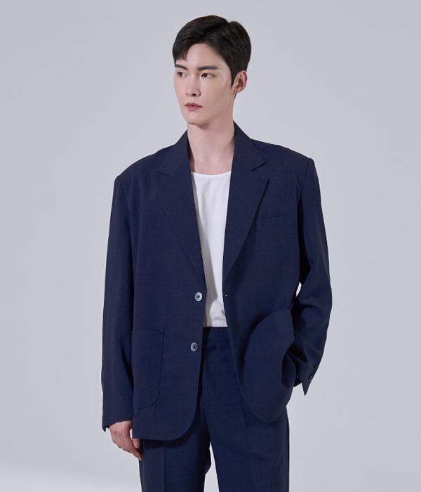 Hyoji [Summer] Customizable Semi-Overfit Suit Blazer (4 Colors)