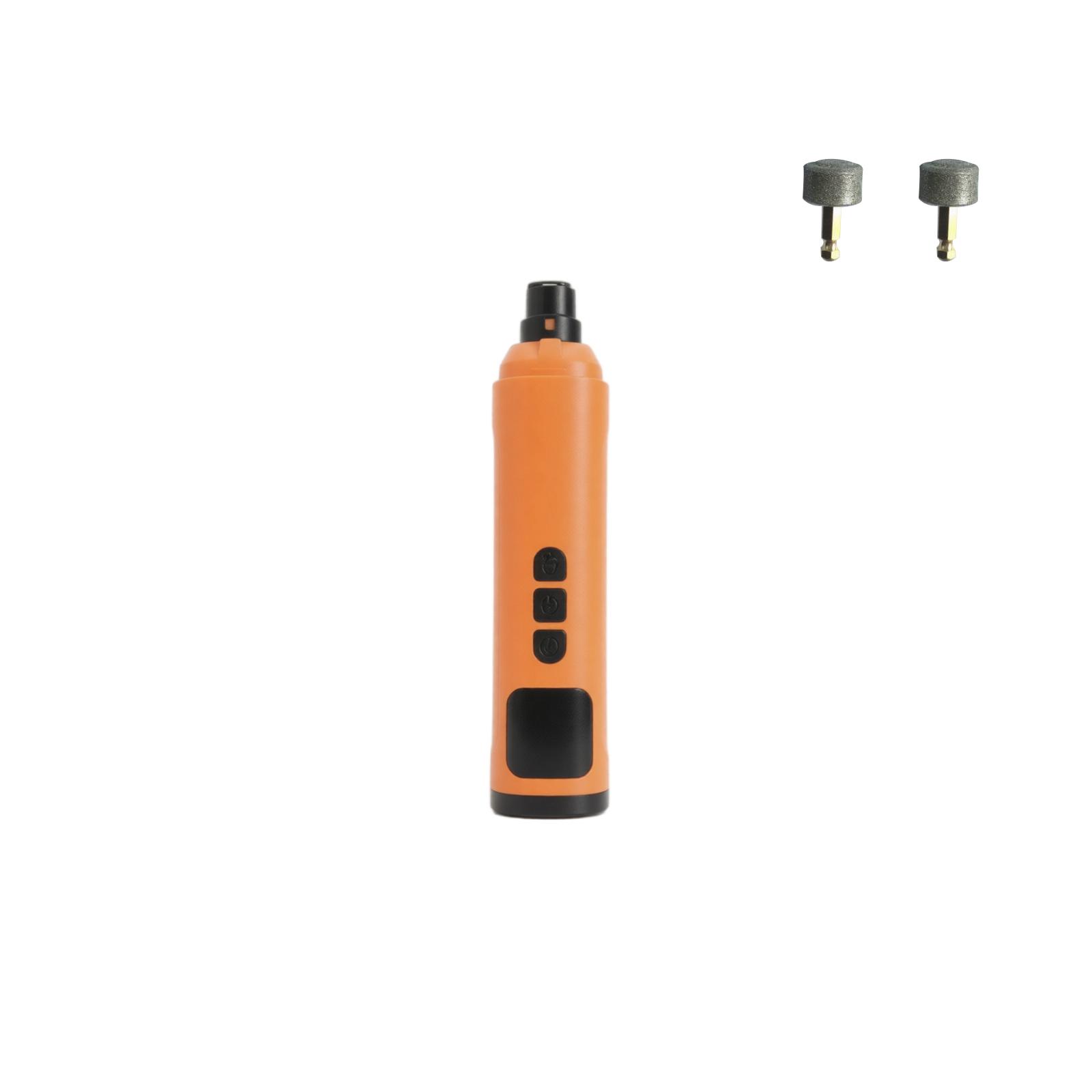 

Electric Pet Nail Grinder High Speed Rechargeable Pet Nail Trimmer with Dual LED Lights LCD Display for Cats Dogs Safe Grooming Tool One Size помаранчевий
