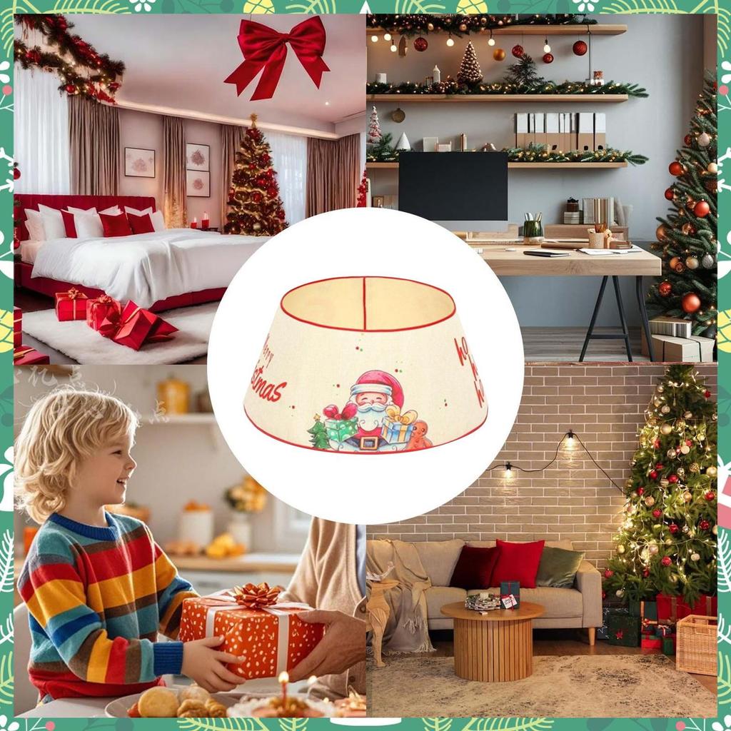 Tree Collar Decor Farmhouse Christmas Tree Decor For Home Apartment Living Room Study Family Gathering Themed Events Parties