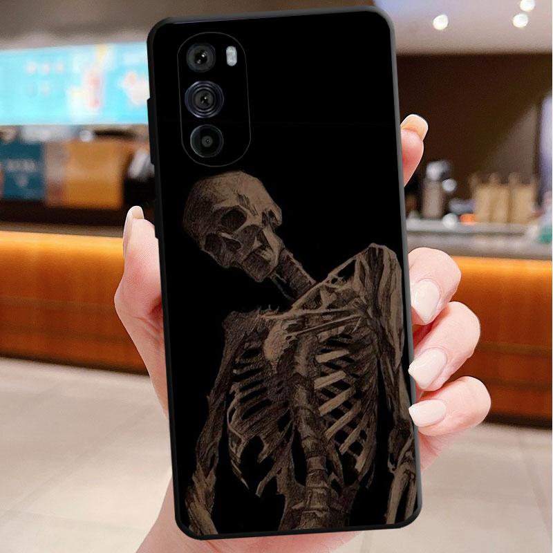 Skeleton Art Phone Case For Motorola Edge 60 50 40 Pro 60 50 40 30 Ultra Neo Fusion Moto G Play G Stylus G Carcasas