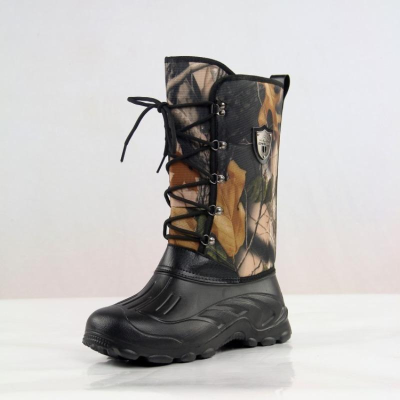 Wasserdichte Übergröße Outdoor Schneestiefel Herren und Damen Samt verdickt warm und kältebeständig Winterschuhe