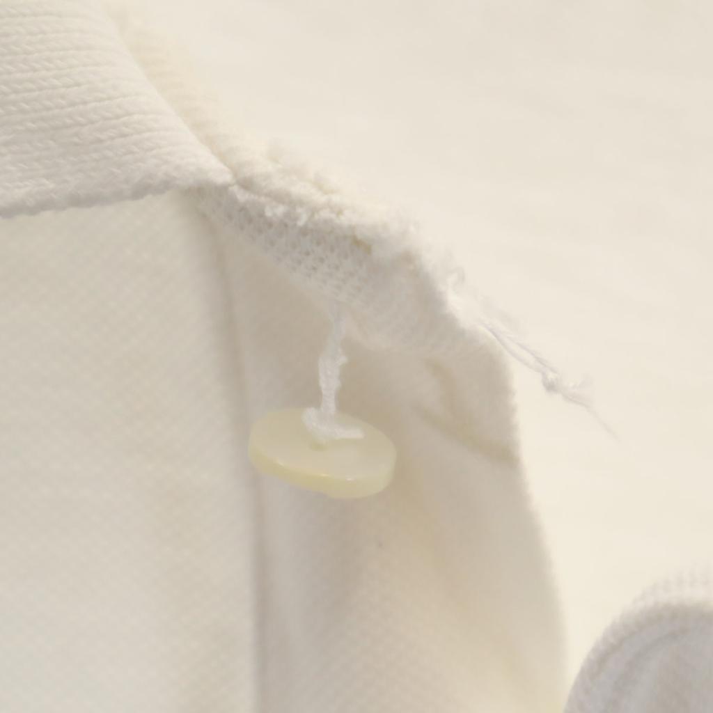 Nike Short Sleeve Polo Shirt L Off White Men's Used