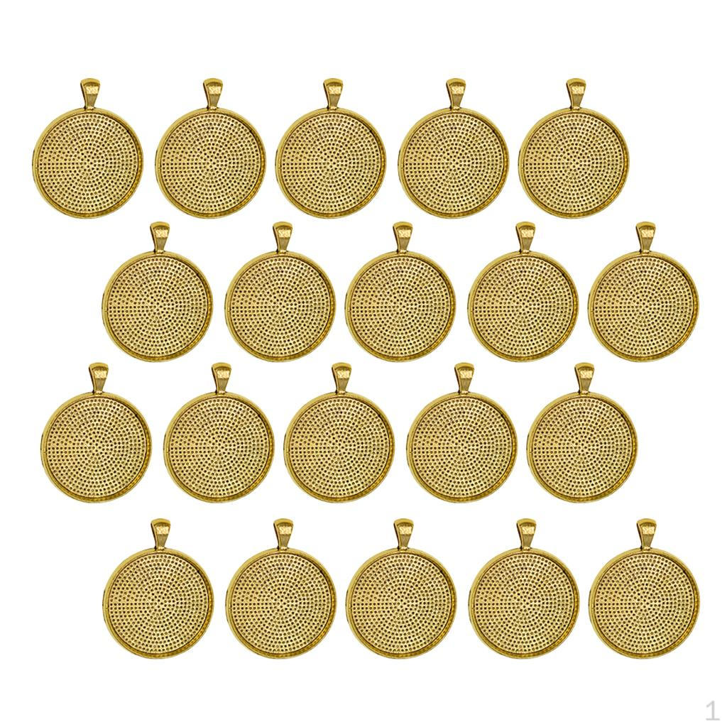 20 Пустых Заготовок для Кабошонов 0 мм для Браслетов Шармов Подвесок