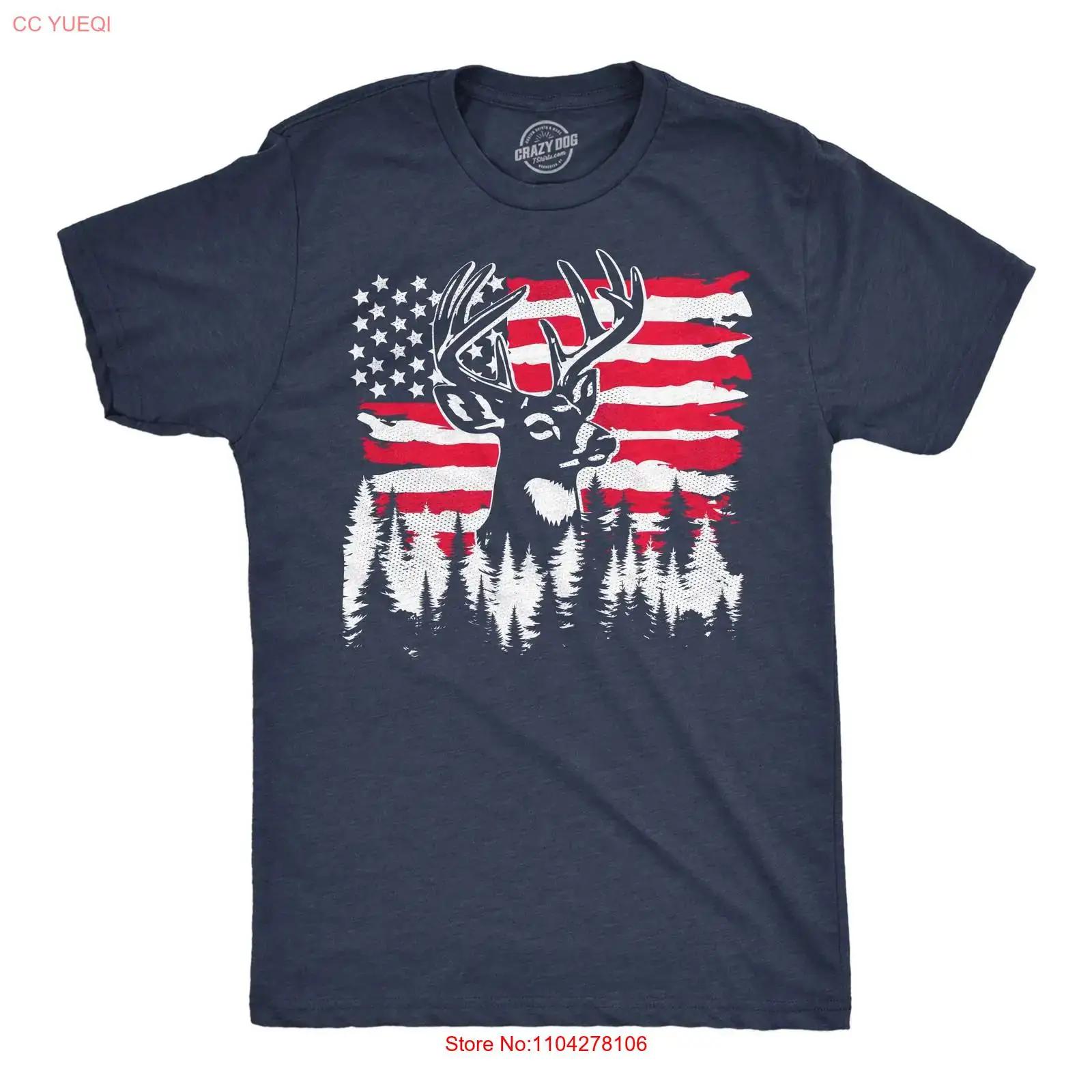 

Mens Funny T Shirt USA Buck Sarcastic Fourth Of July Deer Novelty vintage Washed Top For Everyday Wear Stretched Versatile 5XL різнокольоровий