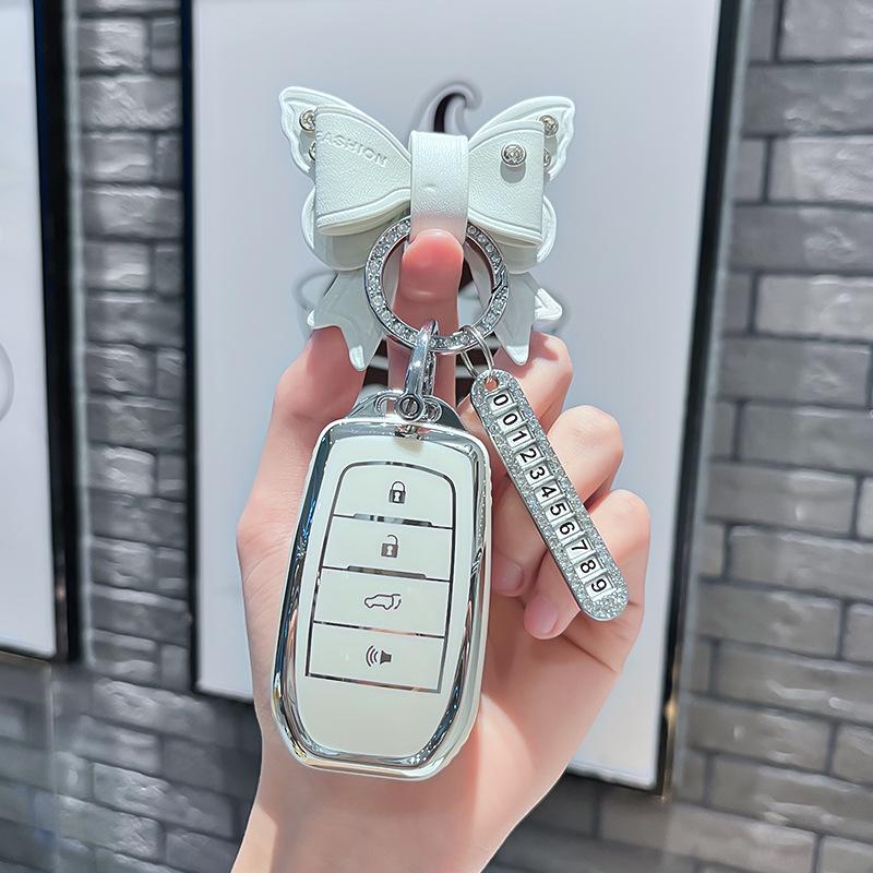 TPU Car Remote Key Case Cover Protect Shell Fob For Toyota CHR Hilux Fortuner Land Cruiser 200 Camry Corolla Crown RAV4 Highland