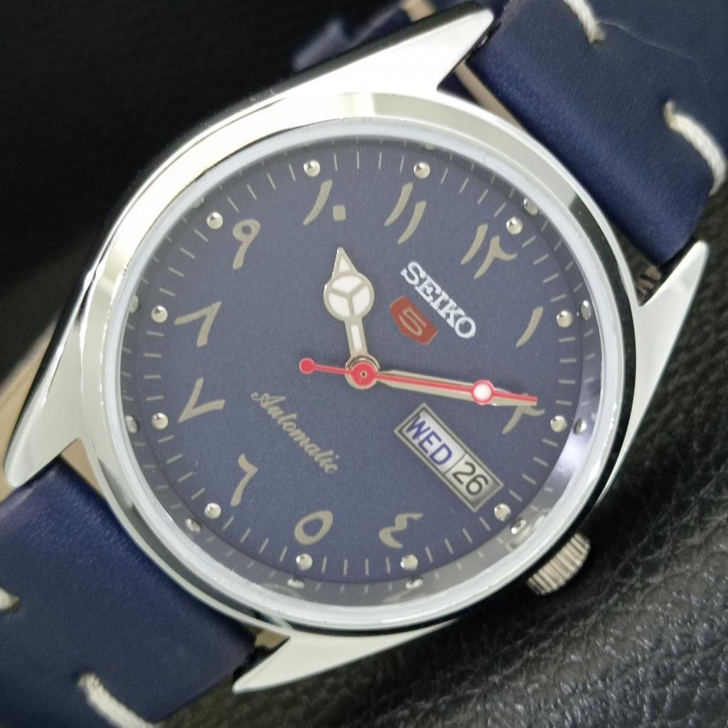 AUTOMATIC VINTAGE REFURBISHED SEIKO 5 6309A JAPAN MENS BLUE DIAL WATCH a441254-4 Sk-a441254