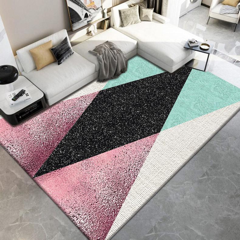 Carpet Living Room Bedroom, Bedside Carpet Autumn and Winter Simple Room Floor Mat Easy To Maintain