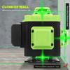 16/12/8 Line 4D 360° Horizontal Vertical Cross Green Light Laser Level Self-Leveling Measure APP Control
