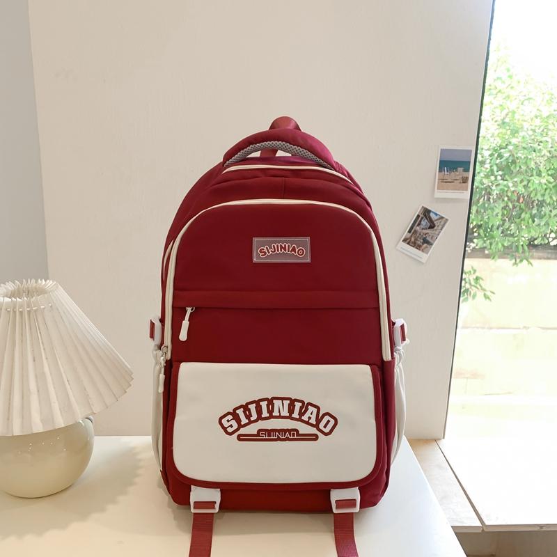 Рюкзак для школьников средней школы с цветными блоками — фото 10