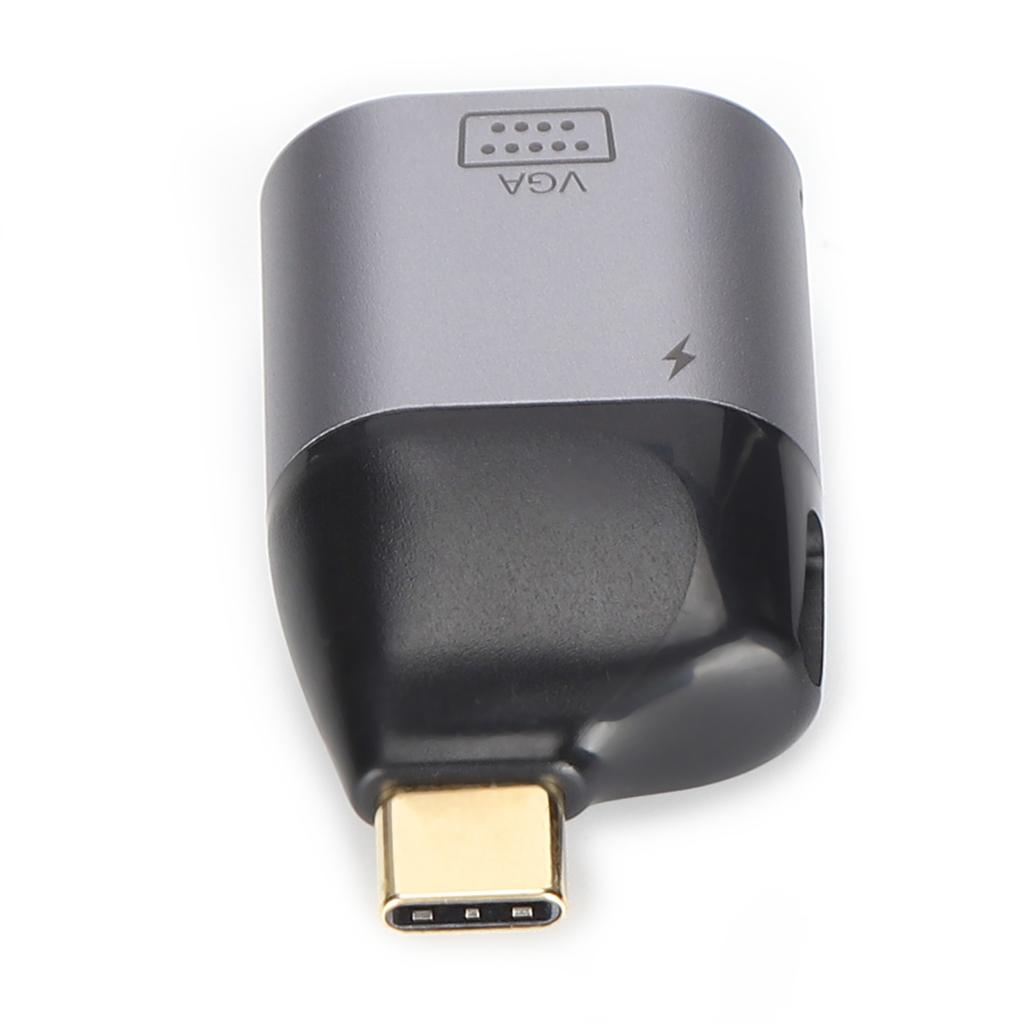 TypeC Male to VGA Female Adapter Portable TypeC to VGA Adapter Compatible for Windows Android OS X