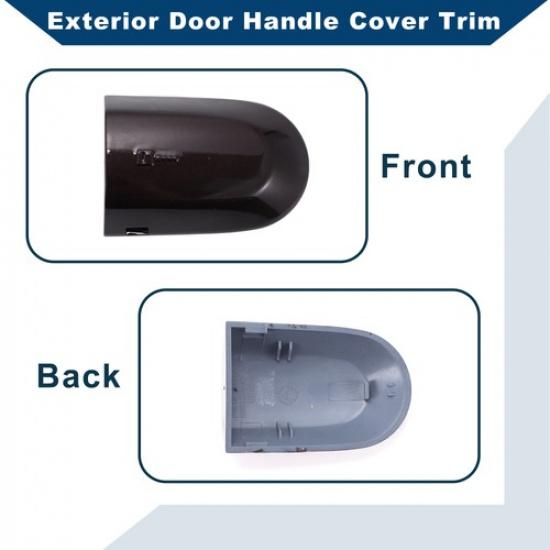 Exterior Door Handle Cover Trim for Jaguar XK 2007-2015, for Jaguar XF Brown Red