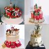 Carriages Cake Gift Xmas Party Props Christmas Ornament Home Decor Window Ornaments Wooden Train