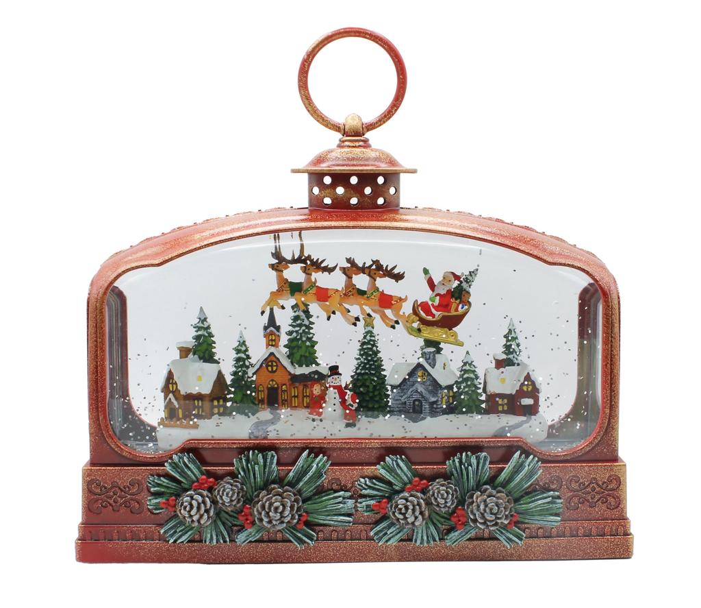 Livelight Snowing Bubble LED Light Christmas Scene Music Box Christmas Beautiful Market Tokyo Candle (8 Songs) Gift,