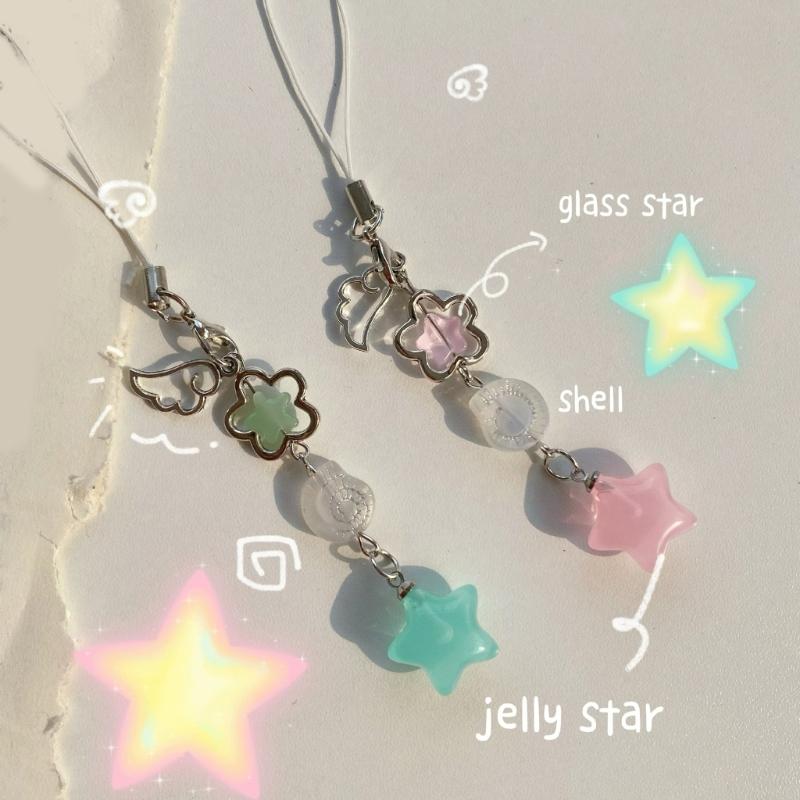 Contemporary Jelly Star Keychain Offering a Soft Touch and Portable Feel for Personalize Styles Stylish Outfits
