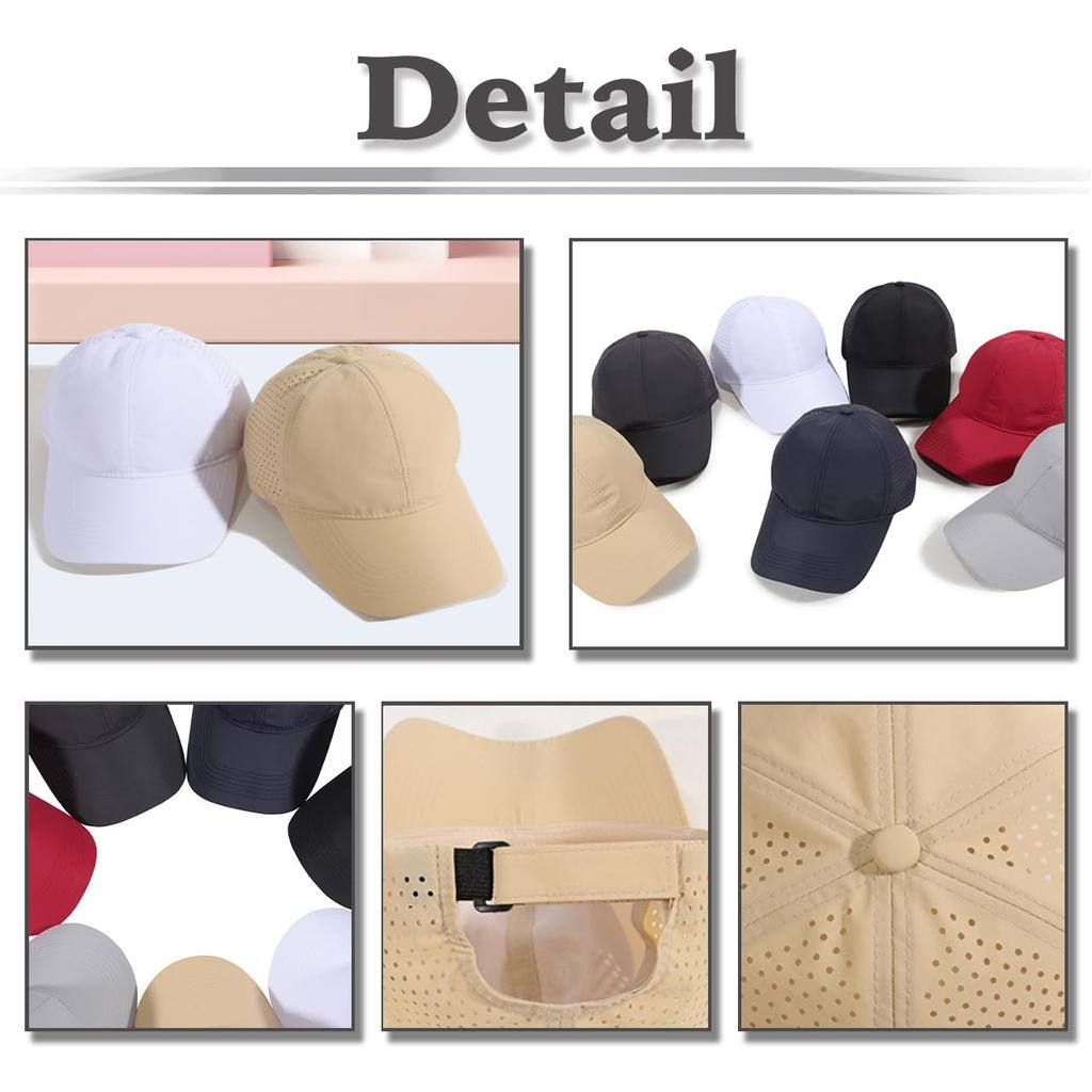 Cap Hat Waterproof Mesh Running Sports Breathable UV Protection Men Women CZ972 [White Fang] (Wine)