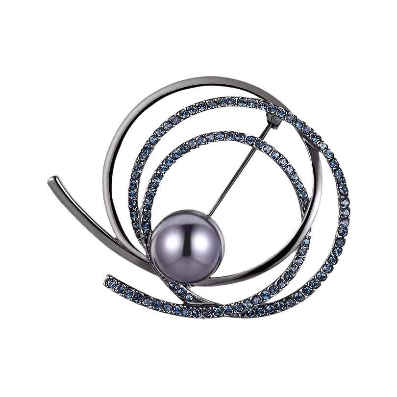 Osobnost Prsten Diamantová Brož Luxusní Ženskost Perla Korsáž Nike Design Pin Oblekové Doplňky
