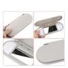 1Pc Car Roof Sunvisor Sun Visor Makeup Mirror Glass Cover Light Lamp Cap Lid For BMW Mini F54 F55 F56 F60 2015-2020 Black/Grey