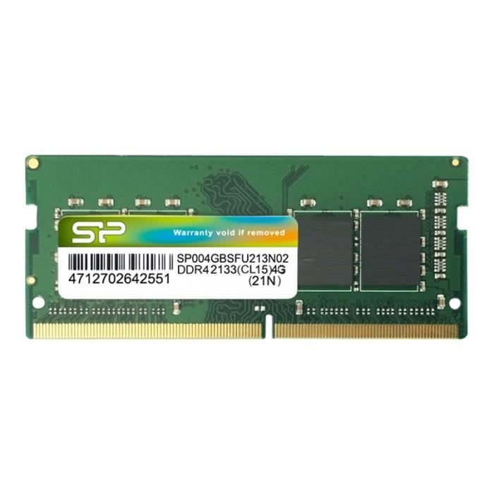 Mémoire DDR4 8 Go SO DIMM 260 Broches 2400 MHz - PC4-19200 CL17 1.2 V - SILICON POWER