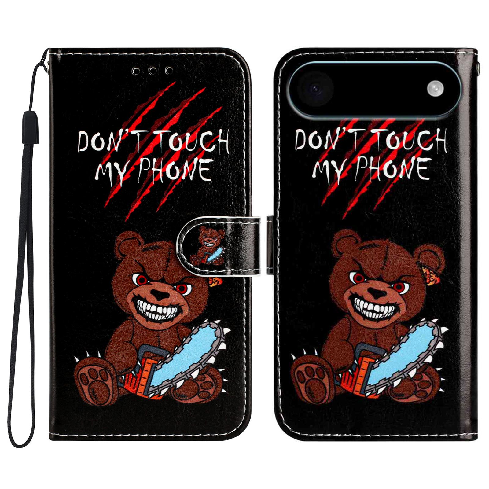 

For iPhone 17 Air Wallet Case Printed Pattern Design Leather Phone Cover D