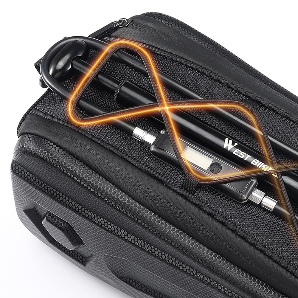 Waterproof Bike Hard Shell Bag Bicycle Rear Rack Pack Bag Pannier Large Capacity