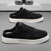 Fashion Men's Half Slippers Casual Sports Shoes New Comfortable Sneakers Men Lace Up Platform Slippers Men Shoes Tenis Masculino