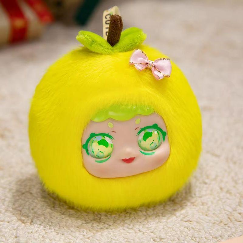 Vinyl Plush Dolls Cute Macaron Fruit Coin Purses (Lemon/Avocado/Strawberry/Orange) Birthday Gifts