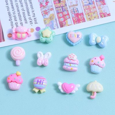 Résine Bonbon Gâteau Mini Brillant pour Nail Art DIY, Boucles d'oreilles et Décoration de Coque de Téléphone