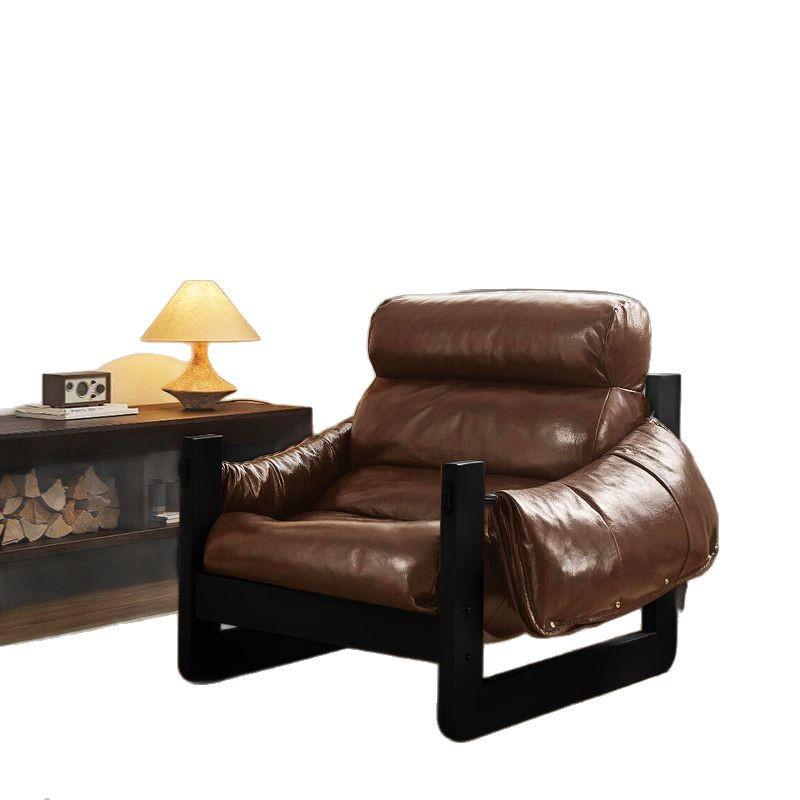 Jersey Island Designer Reclining Sofa Chair for Living Room - Light Luxury Retro Style