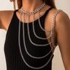 Women's Fashion U-Shaped Geometric Tassel Halter Necklace and Body Chain