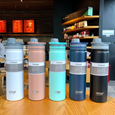 TYESO 530/750ML Ανοξείδωτο Θερμός Φιάλη Κούπα Ταξιδιού Φιάλη Κενού Μονωμένη Φιάλη Νερού Αθλητική Θερμική Κούπα Κούπα Ζεστού & Κρύου